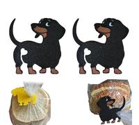 Dachshund Bread Bag Clip, Dachshund Clip pour sac à pain, Pince Sachet Alimentaire Attaches pour Sacs en forme de teckel imprimés en 3D Cadeau pour les amoureux des chiens (B)