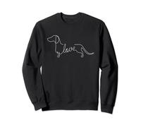 Dachshund Chiweenie Life Apparel Sweatshirt Noir Graphique Unisex Adulte S