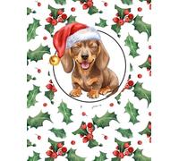 Dachshund Christmas Notebook: 100 Page / Lined Paper / Dachshund Fan / Secret Santa