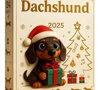 Dachshund Dog Advent Calendars 2025, 24 Days Christmas Countdown Advent Calendars with 2D Acrylic Dog Ornaments for Kids Adults