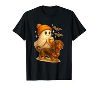 Dachshund Halloween Ghost Walking Dachshund Dog T-Shirt