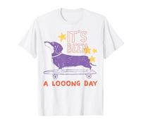 Dachshund It's Been A Looong Day Stars T-Shirt