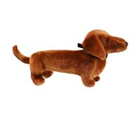 Dachshund Plush Toy - Stuffed Wiener Dog with Collar | Companion Hug Pillow & Decorative Ornament For Children Kids Dachshund Lovers, Birthday Easter Gift Bed Sofa