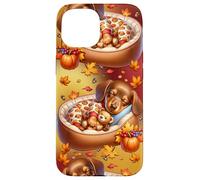 Dachshund Puppy Autumn Vibes for Cozy Fall Women Wiener Dog Coque pour iPhone 15
