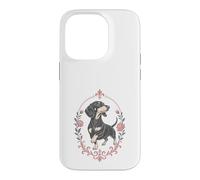 Dachshund Roses Fleur de Lis Wiener Chien Doxie Coque pour iPhone 14 Pro