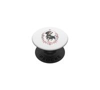 Dachshund Roses Fleur de Lis Wiener Chien Doxie PopSockets PopGrip Adhésif