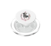 Dachshund Roses Fleur de Lis Wiener Chien Doxie PopSockets PopGrip pour MagSafe
