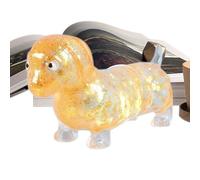 Dachshund Squeeze Toy, Glittery Stress Reliever for Relaxation, Soft Material Hand Exercise and Focus, Novelty Fidget Gadget, Kids Teens Young Adults Office Party Favor Home Desk