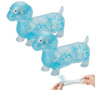 Dachshund Squishy Stress Toy - Slow Rebound Weiner Dog Squishy for Adults - Portable Dog Squishiing Toy - Soft 4.3in Dachshund Squishiing Toys for Stress Relief (A-2)