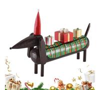 Dachshund Statue - 1.97x5.51x8.98 Inches Wood Christmas Desktop Decor, Tabletop Dog Sculpture, For Dog Lovers Home Decorators Craft Enthusiasts Bookcase Window Sill Bookshelf Mantel Dressing And Table