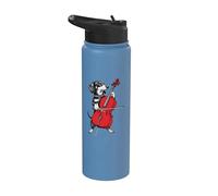Dachshund Weenie Playing Cello Musician Player Stainless Steel Insulated Water Bottle