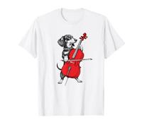 Dachshund Weenie Playing Cello Musician Player T-Shirt