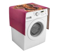 Dachshund Weiner Housse de machine à laver pour chien avec poches de rangement, anti-poussière pour lave-linge et sèche-linge, housse de protection durable pour réfrigérateur et appareils de cuisine