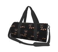 Dachshund Weiner Pet Dogs Sac de voyage en toile imprimée - Sac de sport avec grande capacité pour le week-end, les voyages d'affaires, Noir , Taille unique