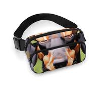 Dachshund Weiner Sac banane tendance avec sangle réglable pour entraînement en plein air cyclisme Unisexe Blanc 20 x 13 cm, blanc, 20x13cm, Sac banane