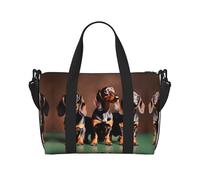 Dachshund Weiner Sac de voyage pour femme, sac de sport pour femme, sac de sport, sac de sport, sac de sport pour la nuit, Noir , Taille unique