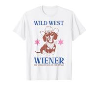 Dachshund Wild West Wiener Longest Dog Range T-Shirt