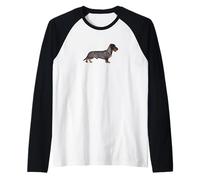 Dachshund Wire Haired Wiener Dog Love Cute Dachshund Dog Manche Raglan