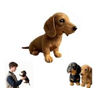 Dachy 2.0 Plush Dog,dachy dackel,Plush Toy,Simulated Dog Sofa Ornaments,Bring Relaxation and Comfort, Give You a Cozy Hug,Relieve Stress, for Dog Lovers-Brown||1pcs