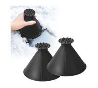 DACINHFB 2 Pièces Grattoir à Glace pour Voiture pour DS 3 Crossback DS7 DS4 DS3 DS Spirit, Multifonctionnel Nettoyage Pelle à Neige 360 Degrés Gratte la Neige Pare-Brise,Black