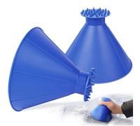 DACINHFB 2 Pièces Grattoir à Glace pour Voiture pour Suzuki Swift IV 2004 2005 2006 2007 2008 2009 2010, Multifonctionnel Nettoyage Pelle à Neige 360 Degrés Gratte la Neige Pare-Brise,Blue