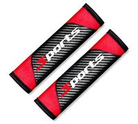 DACINHFB 2 Pièces Voiture Protège Ceinture de Sécurité pour Ford Puma 2019-2025, Protecteur de Ceinture de Sécurité Auto Amovible Protège Le Cou et Les Épaules,Red