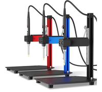 DACKZZM Kit d'aide à la fusion pour inserts filetés - Outil d'insertion thermique en alliage d'aluminium - Outil de fusion vertical avec aide à la fusion en laiton - 7 pièces pour inserts filetés M2