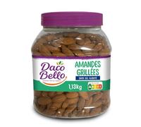 DACO BELLO - Amandes grillées - Fruits secs - Sans sel ajouté - Gros Format - Pot de 1,13 kg