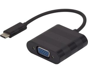 Dacomex 199014 câble vidéo et adaptateur 0,09 m VGA (D-Sub) USB Type-C Noir