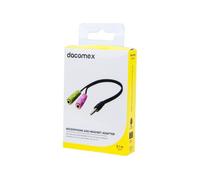 DACOMEX Adaptateur micro et casque stéréo jack 3.5 mm