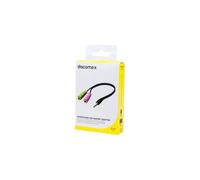 DACOMEX Adaptateur micro et casque stéréo jack 3.5 mm