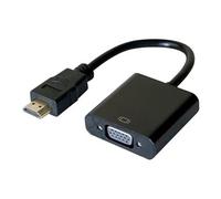 DACOMEX - Câble adaptateur - HDMI mâle pour HD-15 (VGA) femelle - 23 cm - noir - une directionnelle