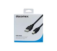 DACOMEX Cordon USB 2.0 Type-A - Type-B - 1.8m / Noir