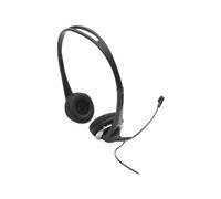 DACOMEX Casque-Micro AH730 stéréo Jack 3.5 mm noir/gris