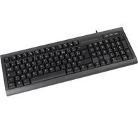 DACOMEX Clavier K460-U avec hub USB noir