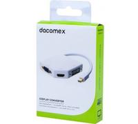 DACOMEX Convertisseur Mini DisplayPort 1.1 vers HDMI, DVI ou VGA - 14cm