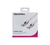Dacomex - Cordon de raccordement - RJ-45 (M) pour RJ-45 (M) - 1 m - paire torsadée écrantée (F/UTP) - CAT 6 - sans halogène, sans crochet - blanc
