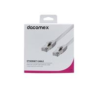 Dacomex - Cordon de raccordement - RJ-45 (M) pour RJ-45 (M) - 3 m - paire torsadée écrantée (F/UTP) - CAT 6 - sans halogène, sans crochet - blanc