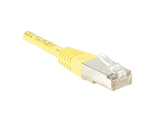 Dacomex Cordon RJ45 F UTP CAT 5e Jaune 5 Mètres