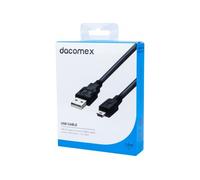 DACOMEX Cordon USB 2.0 Type-A - mini USB B noir - 1,5 m