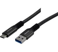 DACOMEX CORDON USB3.2 Gen1 5Gbps A-C 60W (3A) METAL + NYLON ECO RESPONSABLE - 5m