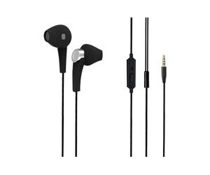 DACOMEX Ecouteurs avec micro Jack 3.5 mm 4 points noir