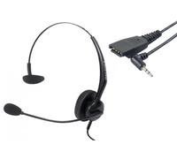 Dacomex Micro-casque Mono RJ9 avec câble d'adaptation QD-Jack