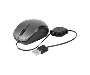 Dacomex Mini Souris Optique Cordon USB rétractable