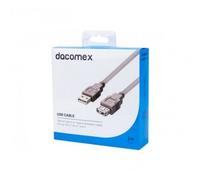 DACOMEX Rallonge USB 2.0 Type-A - Type A grise - 2 m