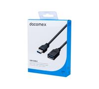 DACOMEX Rallonge USB 3.1 Gen1 Type-A - Type-A noire - 1,8 m
