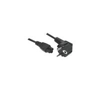 DACOMEX sachet Cordon secteur tripolaire noir 1.80m