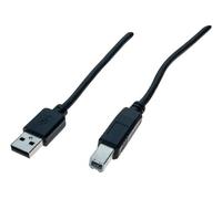 DACOMEX Sachet cordon USB 2.0 Type-A / Type-B noir - 1,8 m