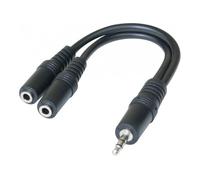 DACOMEX Sachet doubleur stéréo jack 3.5 mm - 0,15 m