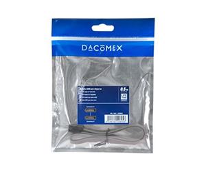 Dacomex SATA 0.5m câble SATA 0,5 m Gris - Câbles SATA (0,5 m, SATA I, Male Connector/Male Connector, Gris, Droit, Droit)